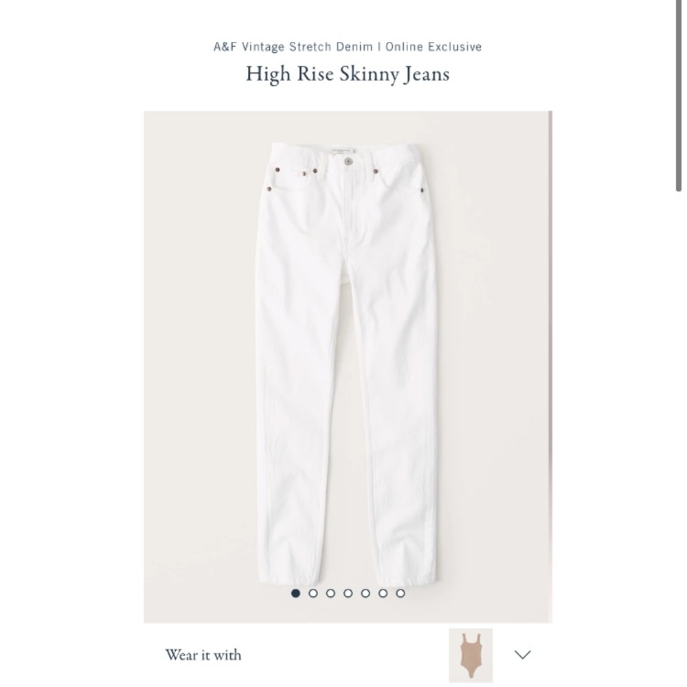 Abercrombie & Fitch high rise skinny jeans